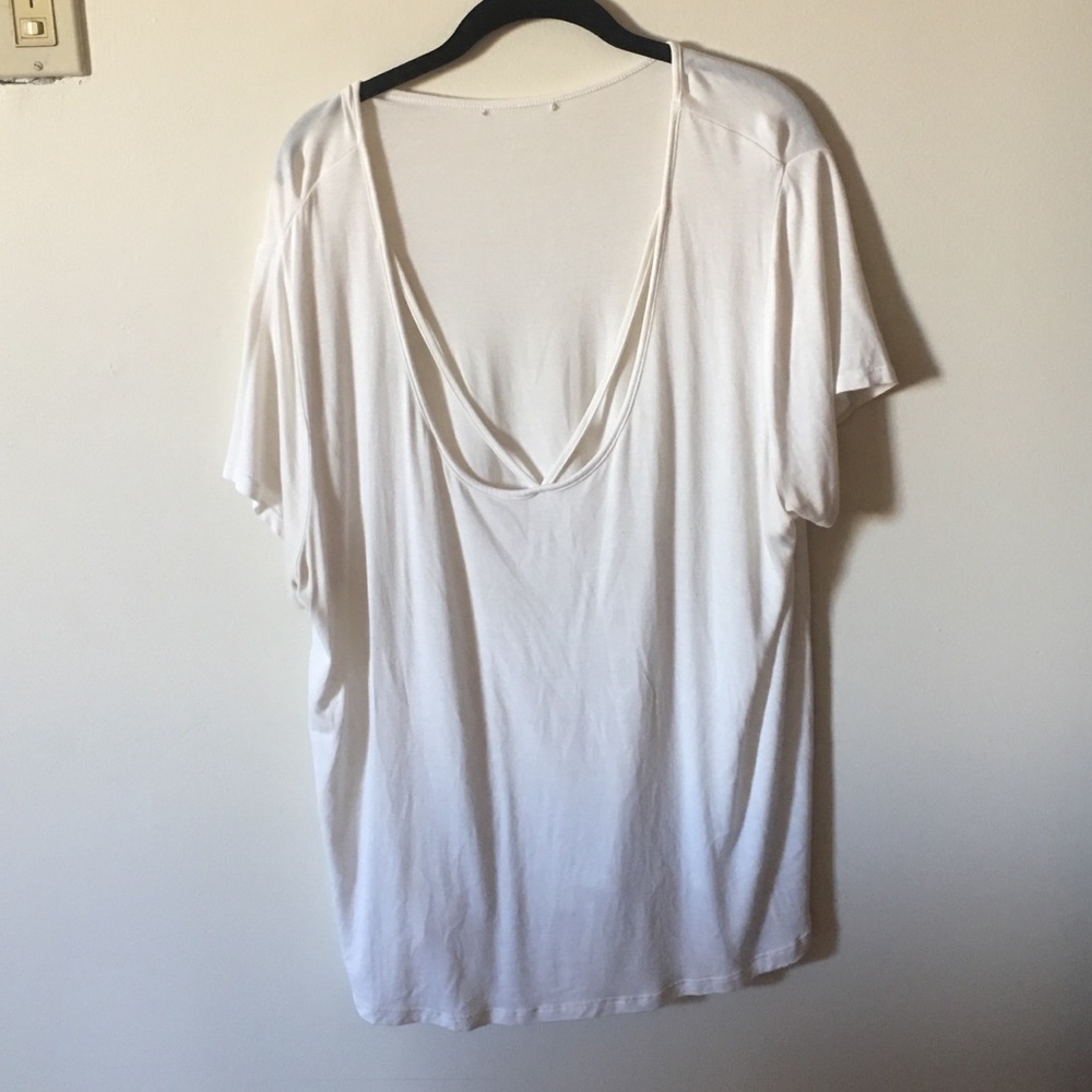 oversized strappy tee